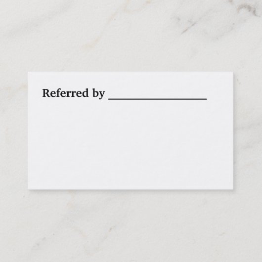 Visitekaartjes voor het reinigen van kastanjes en (Achterkant)