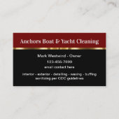 Visitekaartjes voor het reinigen van kastanjes en  (Voorkant)