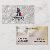 Visitekaartjes voor het reinigen van tapijt (Voorkant / Achterkant)