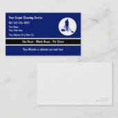 Visitekaartjes voor het reinigen van tapijten (Voorkant / Achterkant)