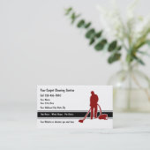 Visitekaartjes voor het reinigen van tapijten (Staand voorkant)