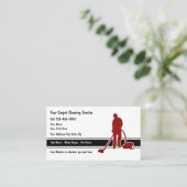 Visitekaartjes voor het reinigen van tapijten (Staand voorkant)