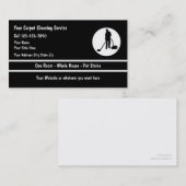 Visitekaartjes voor het reinigen van tapijten (Voorkant / Achterkant)