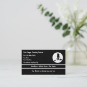 Visitekaartjes voor het reinigen van tapijten (Staand voorkant)