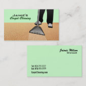 Visitekaartjes voor het reinigen van tapijten (Voorkant / Achterkant)