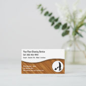 Visitekaartjes voor het reinigen van vloeren (Staand voorkant)