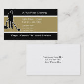 Visitekaartjes voor het reinigen van vloeren (Voorkant / Achterkant)