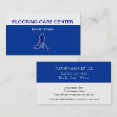 Visitekaartjes voor het reinigen van vloeren (Voorkant / Achterkant)