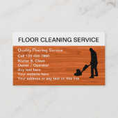Visitekaartjes voor het reinigen van vloeren (Voorkant)