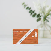 Visitekaartjes voor het reinigen van vloeren (Staand voorkant)