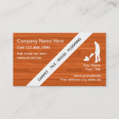 Visitekaartjes voor het reinigen van vloeren (Voorkant)