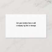 Visitekaartjes voor het reinigen van wasdroger (Achterkant)