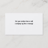 Visitekaartjes voor het reinigen van wasdroger (Achterkant)