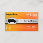 Visitekaartjes voor het reinigen van wasdroger (Voorkant)