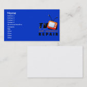 VISITEKAARTJES voor het repareren van tv en toeste (Voorkant / Achterkant)