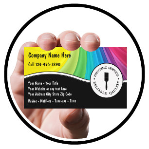 Visitekaartjes voor het schilderen