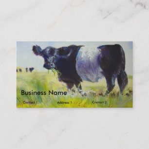 Visitekaartjes voor het schilderen van kippenkoeie