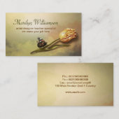  visitekaartjes voor het schilderen van tulpen (Voorkant / Achterkant)