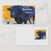 Visitekaartjes voor het schilderen van zwarte stie (Voorkant / Achterkant)