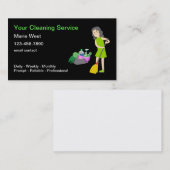 Visitekaartjes voor het schoonmaken van de id-serv (Voorkant / Achterkant)