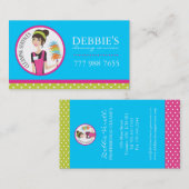 Visitekaartjes voor het schoonmaken van het huis (Voorkant / Achterkant)