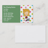 Visitekaartjes voor het schoonmaken van het huis (Voorkant / Achterkant)