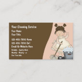 Visitekaartjes voor het schoonmaken van het huis (Voorkant)