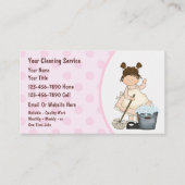Visitekaartjes voor het schoonmaken van het huis (Voorkant)