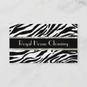 Visitekaartjes voor het schoonmaken van het huis (Achterkant)