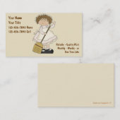 Visitekaartjes voor het schoonmaken van het huis (Voorkant / Achterkant)