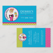 Visitekaartjes voor het schoonmaken van het huis (Voorkant / Achterkant)