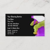 Visitekaartjes voor het schoonmaken van het huis (Voorkant)