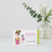 Visitekaartjes voor het schoonmaken van kantoorrui (Staand voorkant)