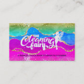Visitekaartjes voor het schoonmaken van kleurrijke (Voorkant)