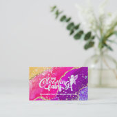 Visitekaartjes voor het schoonmaken van kleurrijke (Staand voorkant)