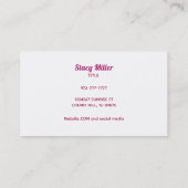 Visitekaartjes voor het schoonmaken van kleurrijke (Achterkant)