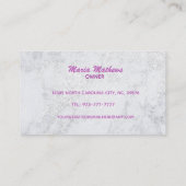 Visitekaartjes voor het schoonmaken van serviceslo (Achterkant)