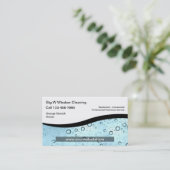 Visitekaartjes voor het schoonmaken van vensters (Staand voorkant)