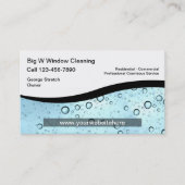 Visitekaartjes voor het schoonmaken van vensters (Voorkant)