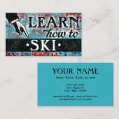 Visitekaartjes voor het slachten - Blauw rood (Voorkant / Achterkant)