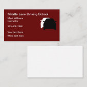 Visitekaartjes voor het studeren op school (Voorkant / Achterkant)