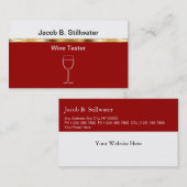 Visitekaartjes voor het testen van wijn (Voorkant / Achterkant)