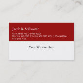 Visitekaartjes voor het testen van wijn (Achterkant)