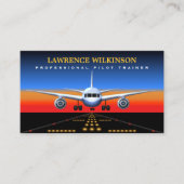 Visitekaartjes voor het trainen van beroepsvlieger (Voorkant)