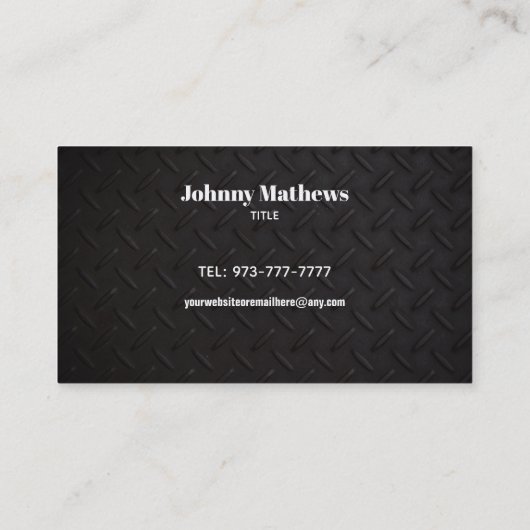 Visitekaartjes voor het trekken en slepen (Achterkant)