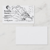 Visitekaartjes voor het uitgraven van grasmaaiers (Voorkant / Achterkant)