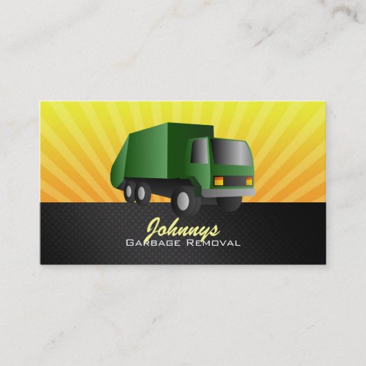 Visitekaartjes voor het verwijderen van afval (Voorkant)