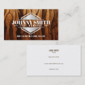 Visitekaartjes voor het verwijderen van boomstamme (Voorkant / Achterkant)