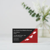 Visitekaartjes voor het verwijderen van dieren en (Staand voorkant)