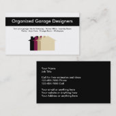 Visitekaartjes voor het verwijderen van kleding (Voorkant / Achterkant)